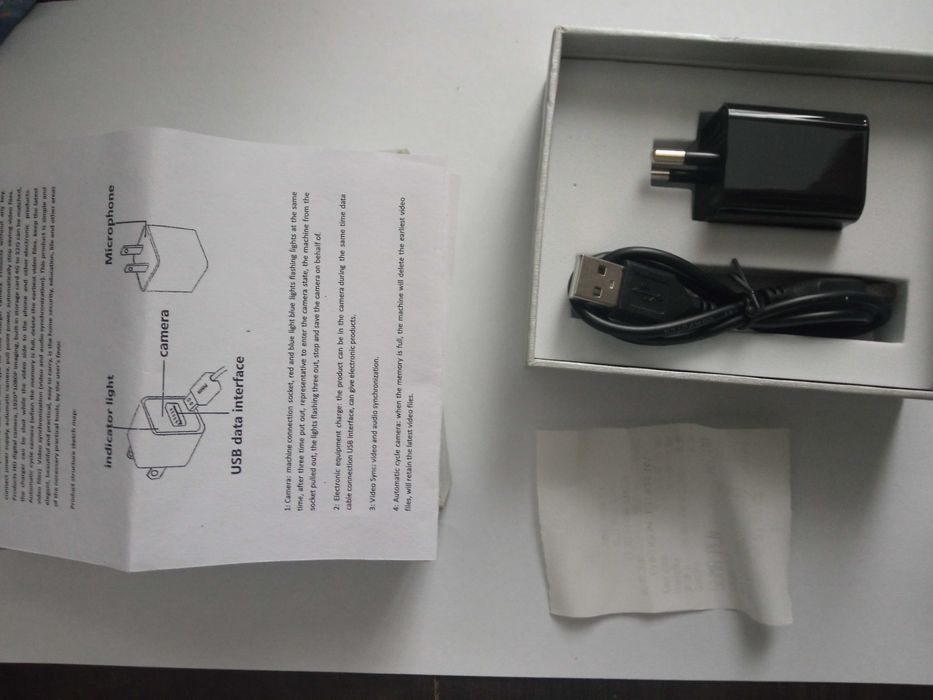Urządzenie szpiegowskie - ładowarka USB