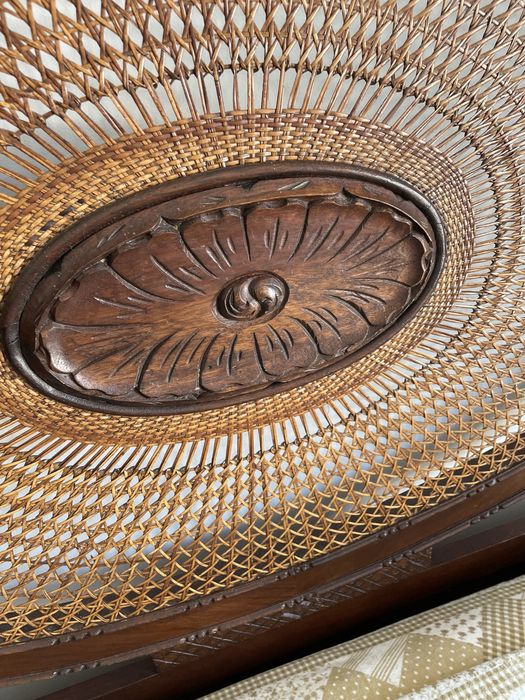 Cama de Casal - Cabeceira da Cama em Palhinha