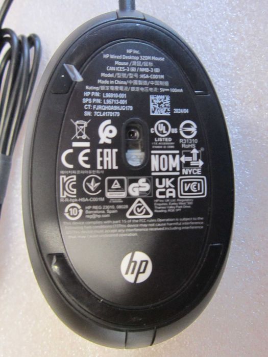 mysz HP Wired Desktop 320M Halley USB