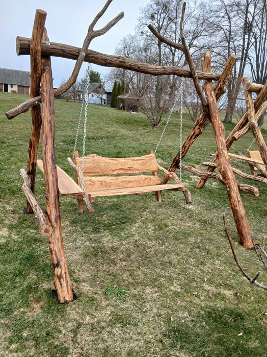 Huśtawka dębowa(Nowość)ogrodowa