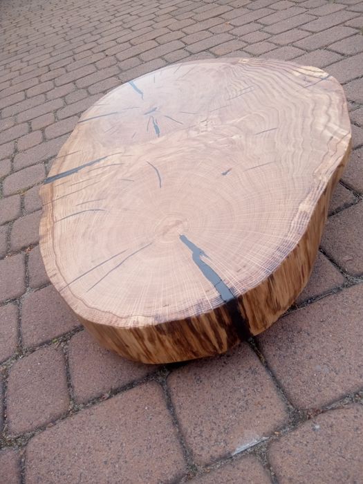 Gotowy plaster dębowy na stolik kawowy / blat