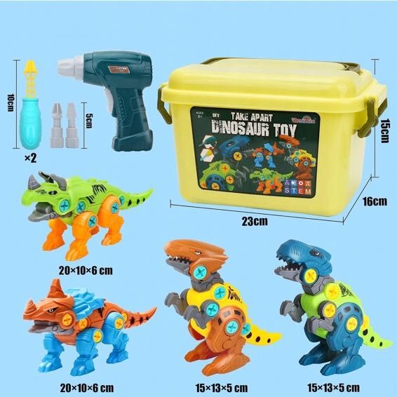 DIY Dinozaur zabawka PREZENT edukacyjna motoryka