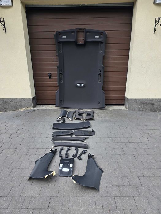 Podsufitka Audi A6 C7 kombi S Line czarna słupki daszki
