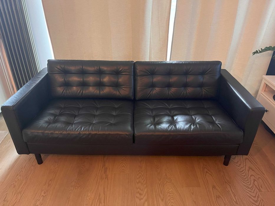 Sofa skóra- LANDSKRONA, 3 osobowa, Ikea