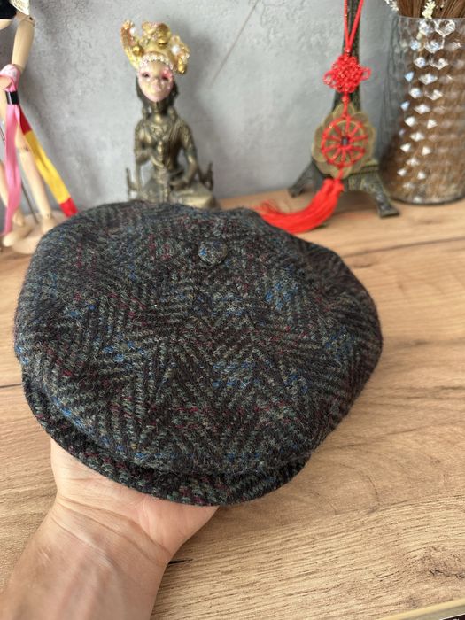 Wigens Tweed Cap Kaszkiet Wool Vintage Sweden L