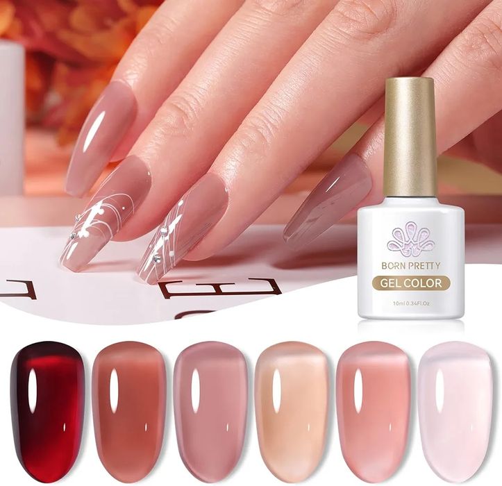 Zestaw 6 lakierów żelowych born pretty 6x10ml