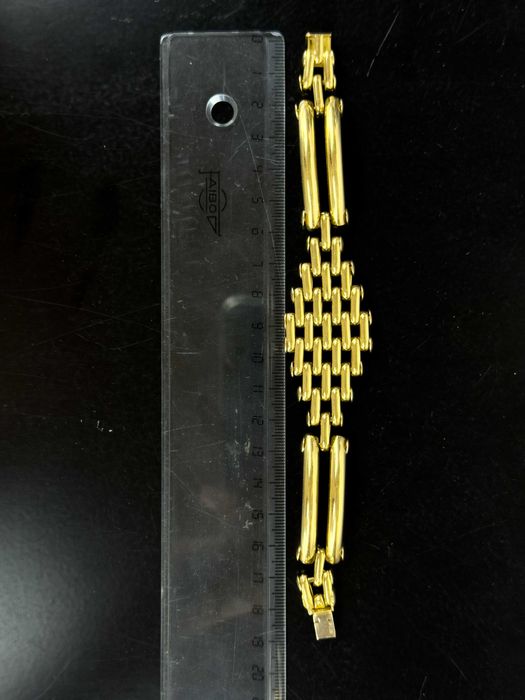 Pulseira em Ouro 18K com Elos Interligados