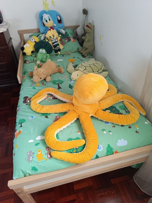 Cama de Criança com estrado e colchão_Sniglar_Ikea