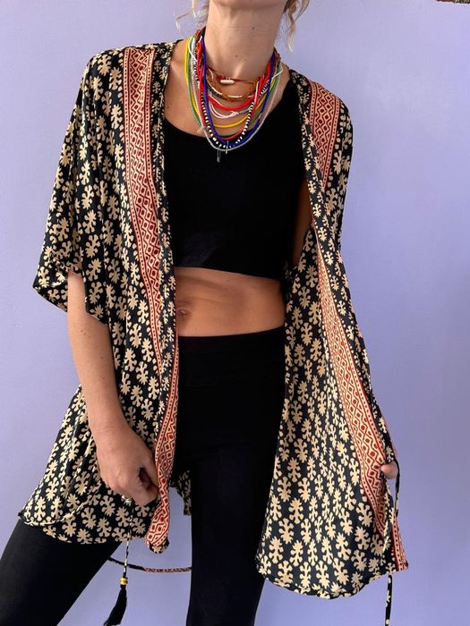 Kimono narzutka w stylu etno boho