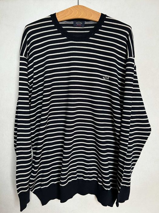 Paul & Shark _ Wełniany delikatny sweter 3XL _ 100% lana virgin wool