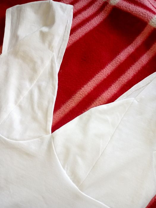 Майка топ білого кольору, бавовна