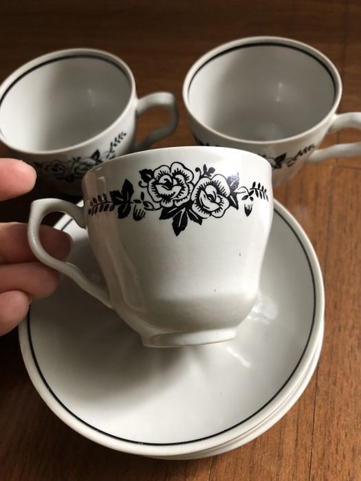 Чашки кофейные с блюдцами 3 шт.