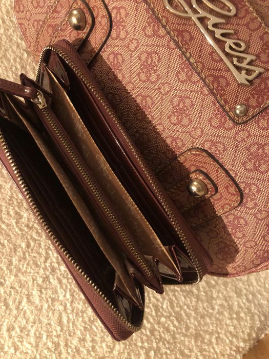 Mala da GUESS & carteira/porta-moedas em bom estado