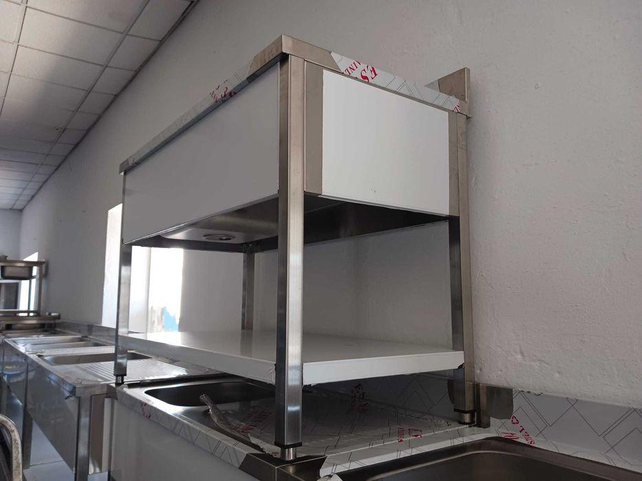 ACM1656 - Bancada de Lavagem Inox 1,2m de 1 Pio 40x40cm - NOVA