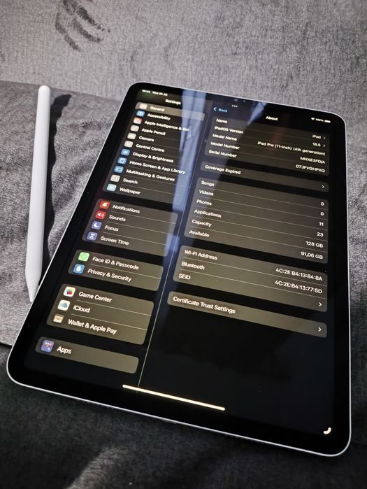 Etui + rysik + iPad 11 gen4 2022 M2 8GB RAM 128GB ROM WiFi baseus