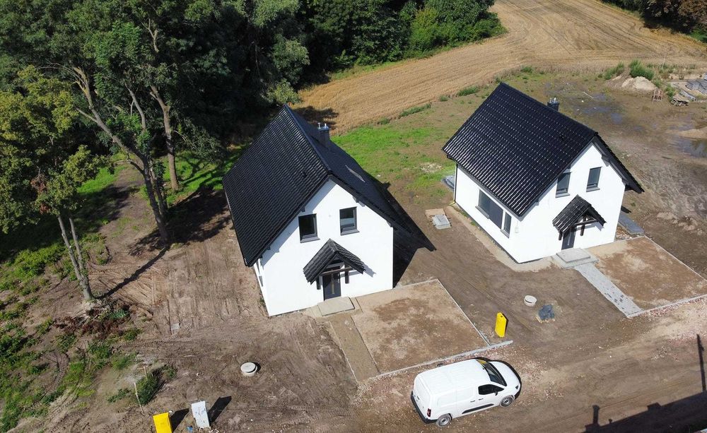 Nowy dom piętrowy wolnostojący w Strzelnie przy ul. Dąbrowskiego