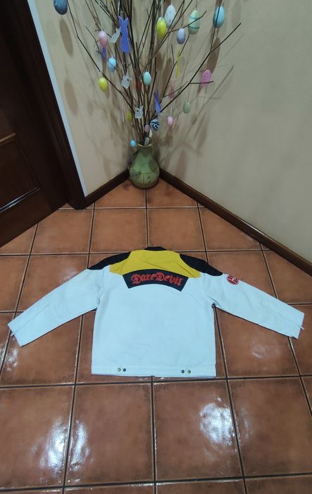 Casaco estilo motard vintage robusto