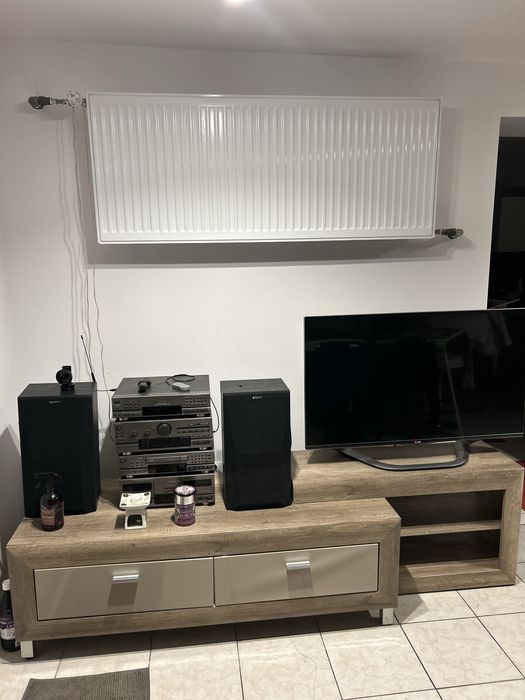 Meble Agata, witryna stojaca, wiszaca oraz szafka rtv