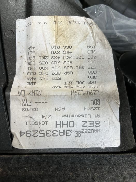 Ауді А4 2004р  2.4 бензин Не Працює Автомат