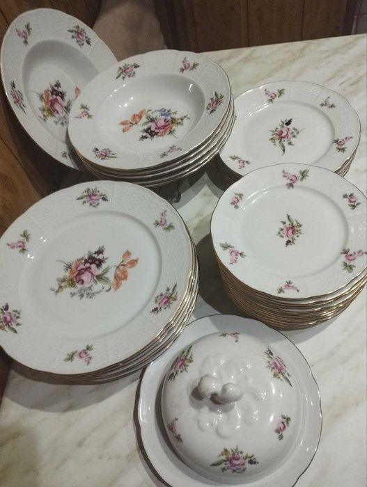 Фарфоровый столовый сервиз, Чехословакия.