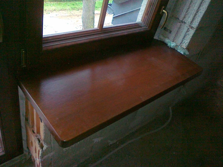 Parapety drewniane, dębowe, blaty, rustic