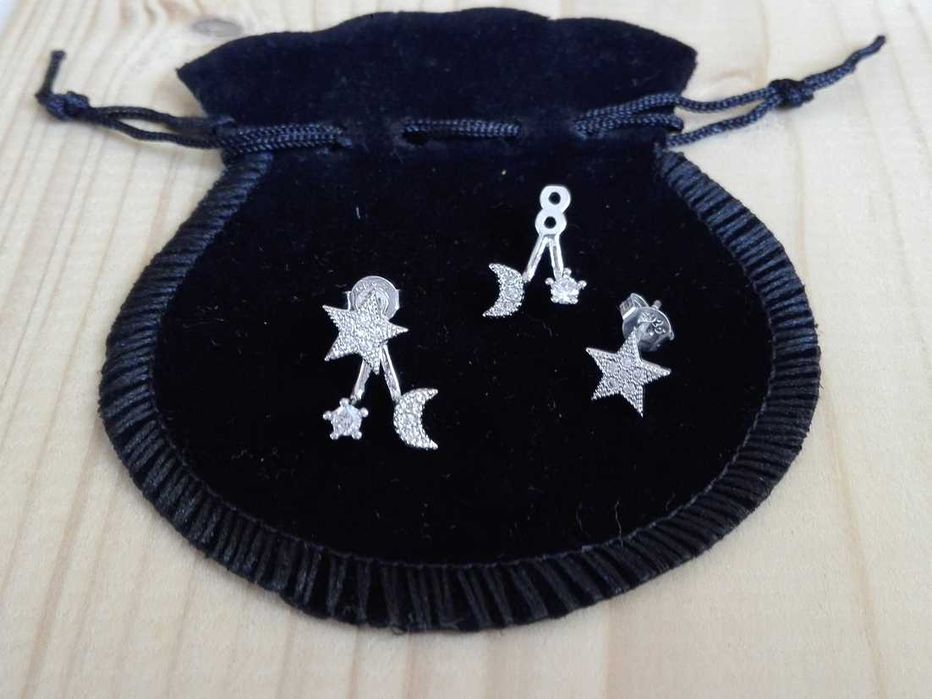 Brincos em prata 925 - Duplos [NOVOS] (Portes grátis)