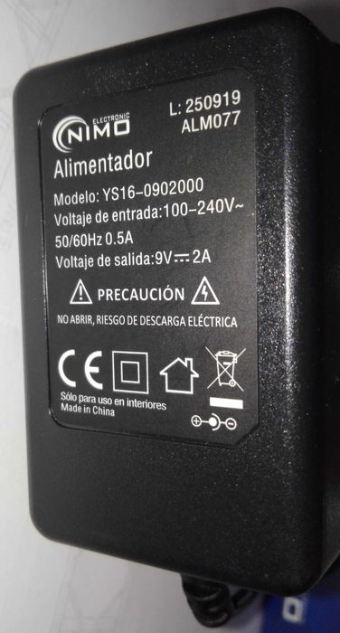 Carregador Nimo 9V
