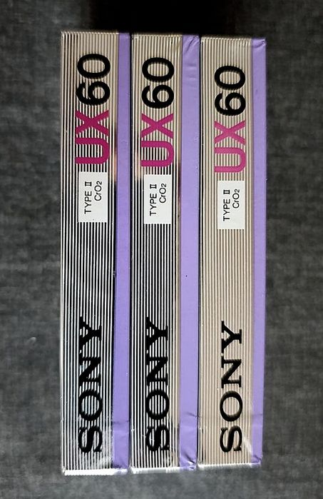Kaseta SONY UX 60 Chrome 1986 r. Made in Japan