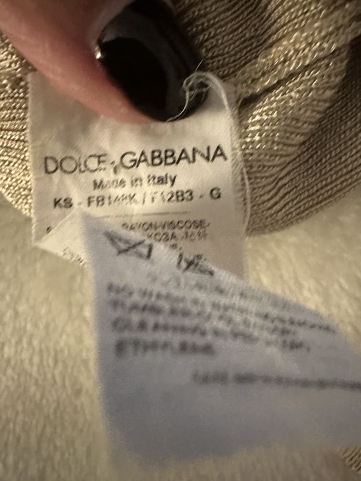 Top Dolce & Gabbana dourado tam G equivalente a XL