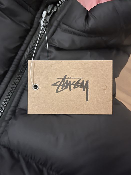 Casaco Stüssy Preto/Rosa (L)