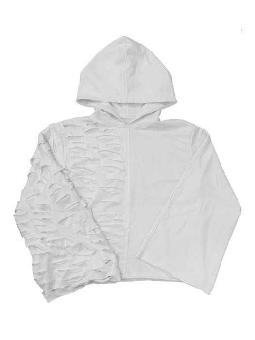 Худі Distress White Без передплат tadow нефор гуль opium Y2k Sk8 drill