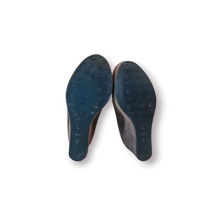 Botins Femininos Clays Camurça Plataforma Wedge – Tam.: 37