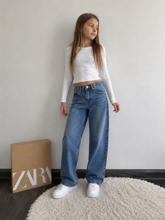 Джинси hello kitty straight Zara 156cm