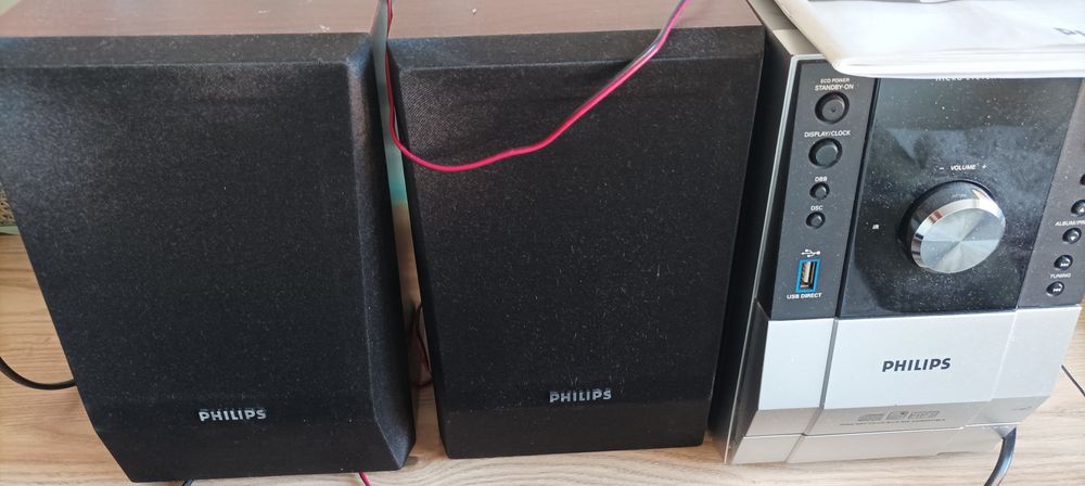 Wieża Philips MCM204 pil. USB mp-3
