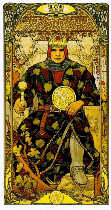 Таро в металевому боксі Ар Нуво  (art nouveau tarot)