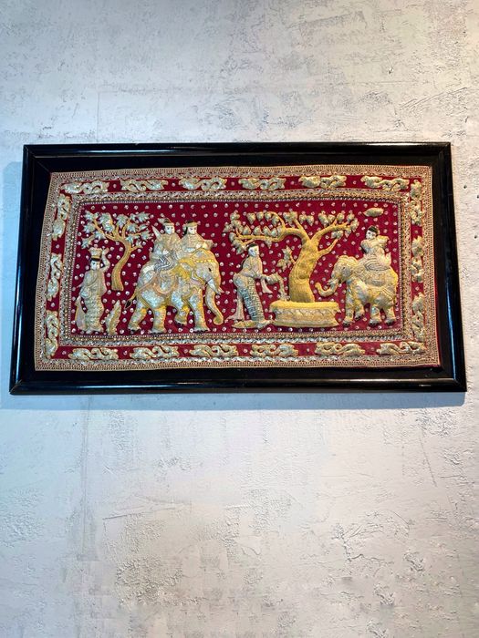 Kalaga Buddyjski gobelin panel scienny recznie wyszywany