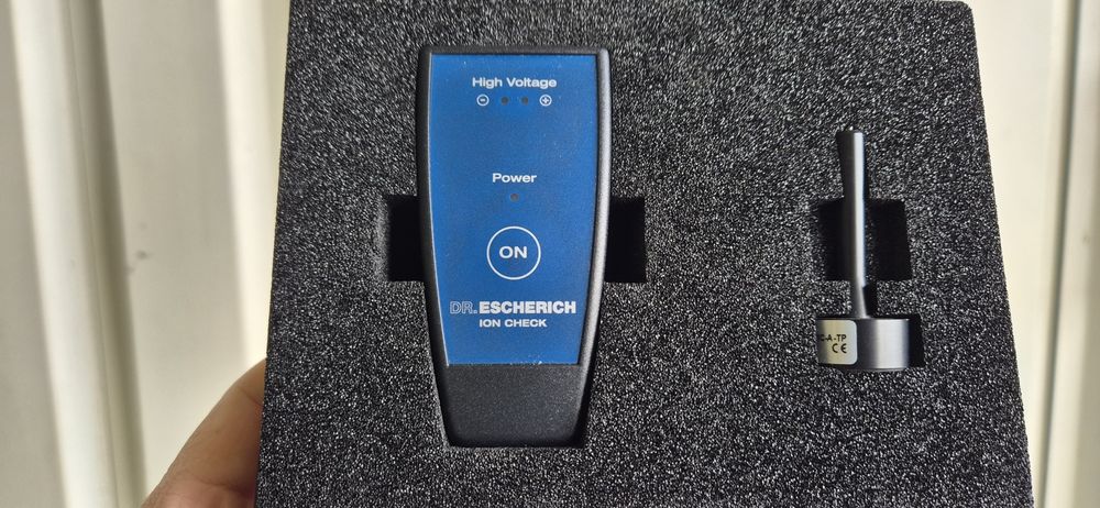 DR. ESCHERICH ION CHECK IC-H-FTS 100461 tester jonizacji ESD antystatyczny kontrola jonizatorów wysokiego napięcia sonda IC-A-TP jak nowy