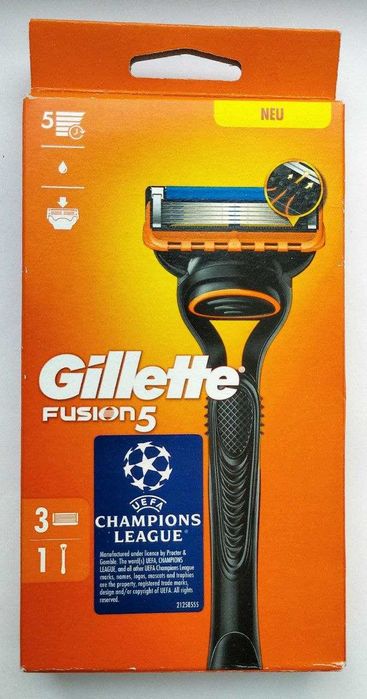Станки для гоління Gillette Fusion5 та Mach3 100%, різні, оригінал ЄС
