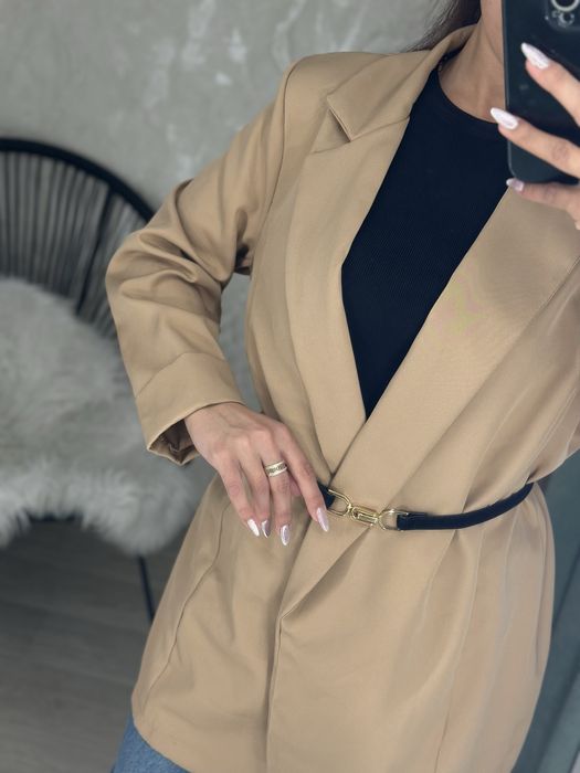 Піджак кардиган коричневий кемел М