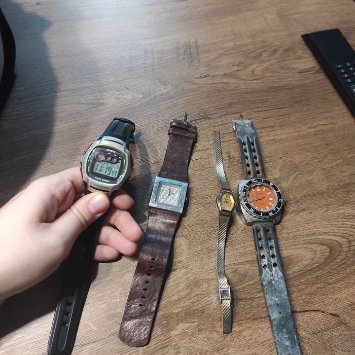 Zestaw 4 zegarków vintage casio lorus dkny