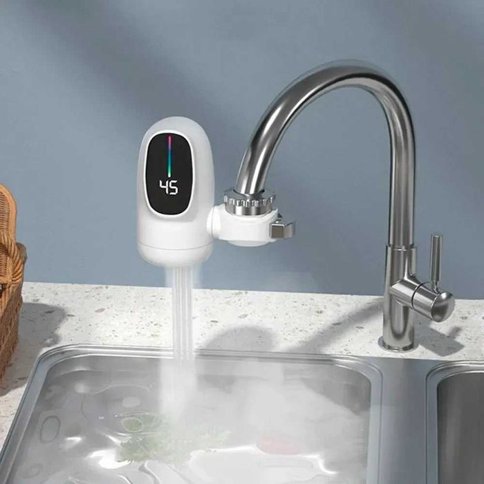 Проточний водонагрівач Zoosen ZSW D03 з LCD дисплеєм нагрів до +50 С