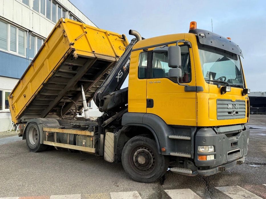 MAN 18.310 4X4 GRUA HIAB-122 TRIBASCULANTE SÓ 330.000km #OPORTUNIDADE#