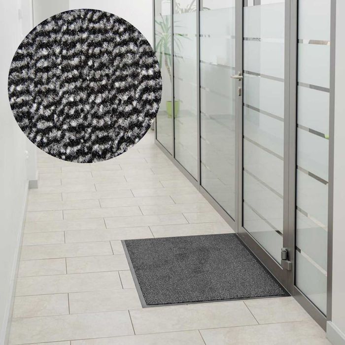 Wycieraczka do butów pod drzwi gumowa mata podłogowa 40x60 cm szara