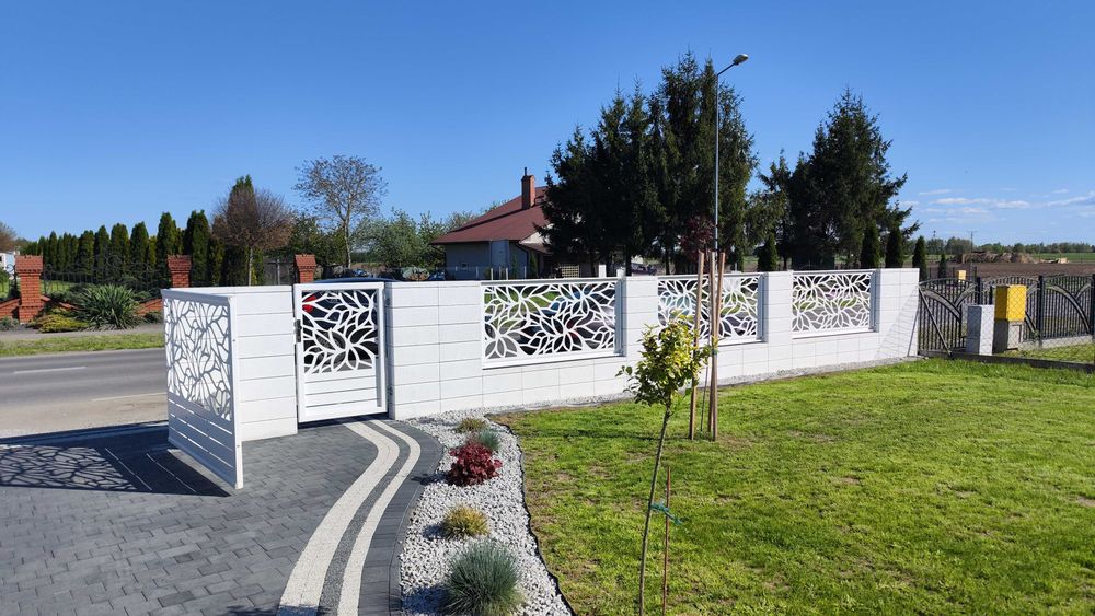 Ogrodzenie wycinane laserowo przęsła, brama, furtka łatwy montaż