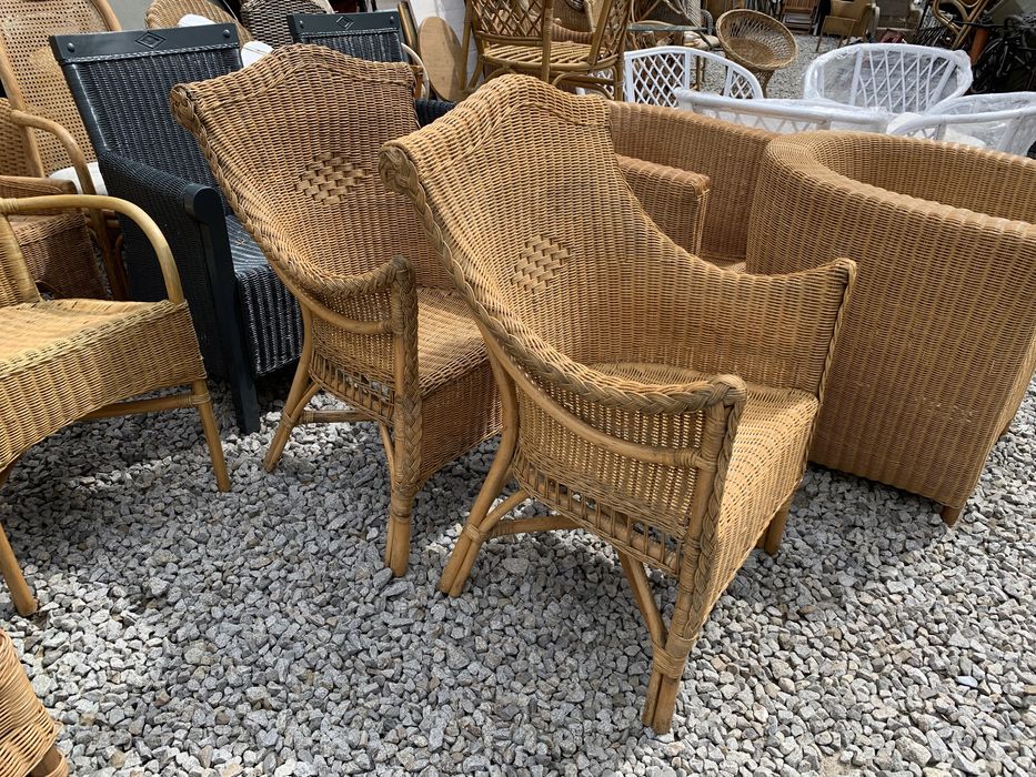 Stylowe fotele ratanowe