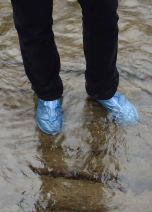 24 WODOSZCZELNE nakładki OCHRANIACZE buty nr 44 KALOSZE rower Gumiaki