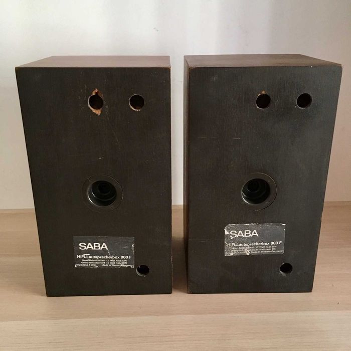 Colunas de som em madeira - SABA e Bang & Olufsen