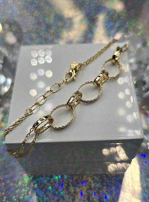 585 Złota bransoletka kółeczka