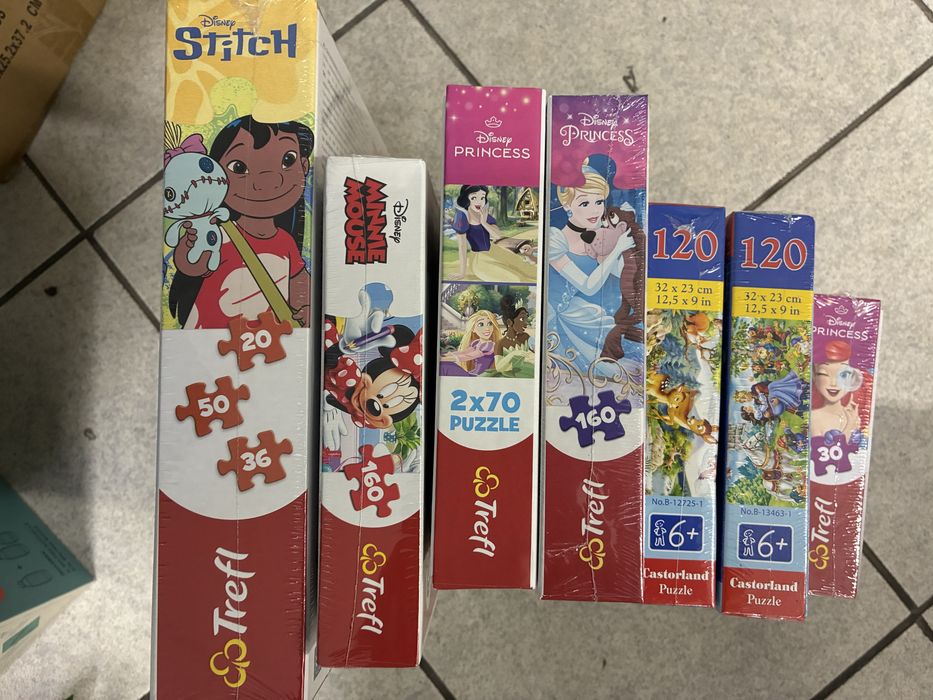 Puzzle kpl 7 sz 30-160 szt