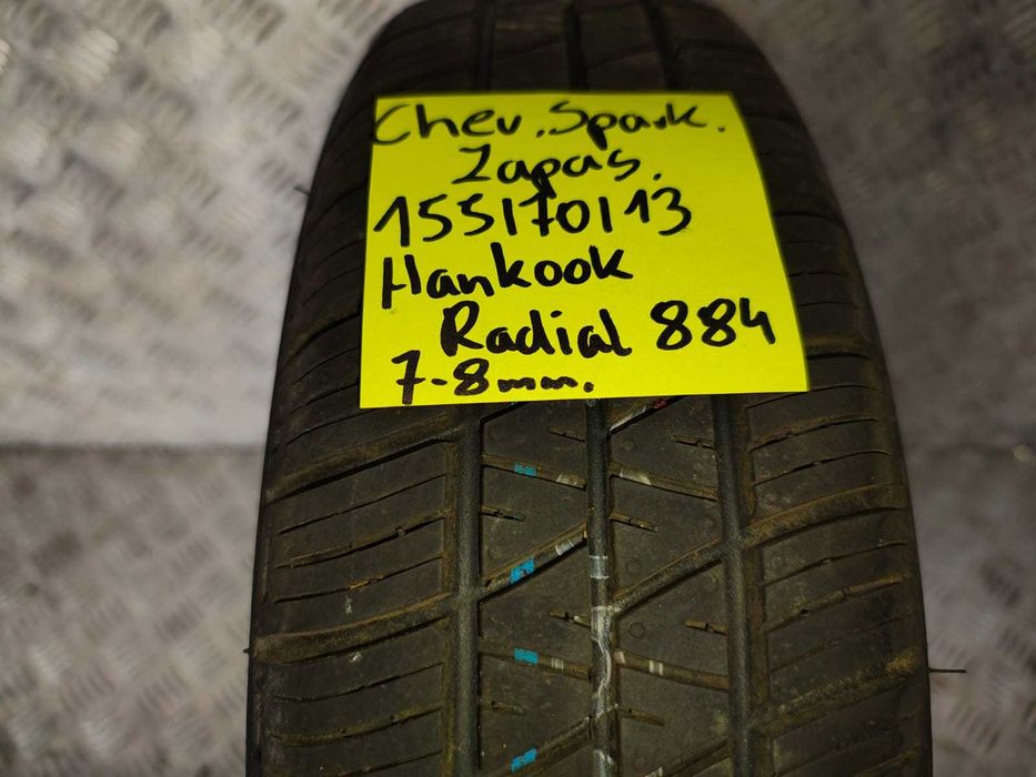 chevrolet spark zapasowe koło zapas 155/70/13 7-8mm